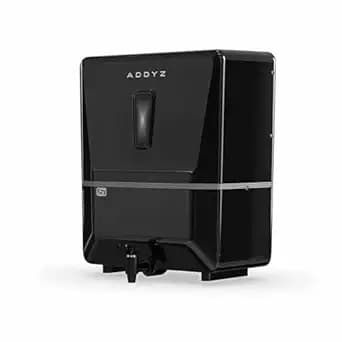 Addyz 8L RO UV UF Water Purifier with 7-Stage Filtration and TDS Control for Clean, Pure Drinking, Water For Home & Kitchen Use | ISI Marked & BIS Certified (Black) Suitable for all type of water.