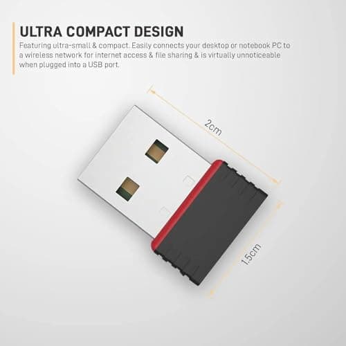 USB WiFi Adapter 802.11n Wireless Network Dongle | Mini USB WiFi Receiver for PC & Laptop 2