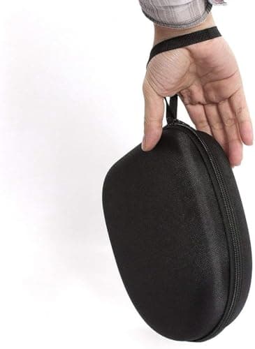 VERTUS® Headphone Carrying Hard Storage Bag Pouch Case Cover for Logitech H390 H540 H340 H570e H151/ Jabra Evolve 40/20 Ms /20 UC/ Evolve2 30/ Poly Voyager Focus 2 UC 4320 UC/Blackwire 3210 (Black) 4