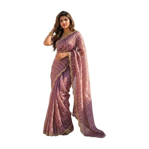 Saree for Women (Onion Pink)
