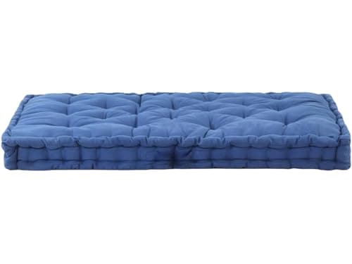 ATOOTFUSION Cotton Box Mattress, 5-Inch Thick, Soft Foldable Floor Mattress Medium Firm, Single Bed Size 72x30X5 Inches (Navy Blue) 4