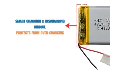 3.7v 1000mAh (Lithium Polymer) Lipo Rechargeable Battery Model 402535P for RC Toys, Bluetooth, DIY, MP3, DVD Player | LiPo Battery | Lithium Polymer Battery 3
