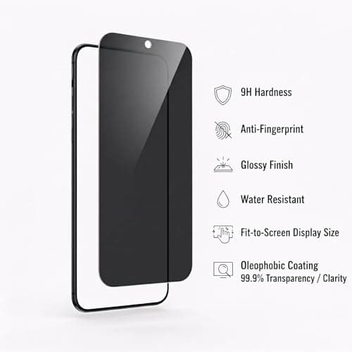 Privacy Tempered Glass for iPhone 11 Pro | Edge to Edge Full Screen Coverage | Scratch Resistant | Military-Grade Gorilla Privacy Screen Protector iPhone 11 Pro | Case Friendly, Anti-scratch and Bubbl 3
