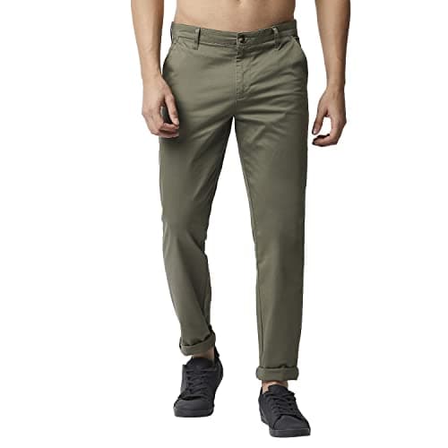 Thomas Scott Men Millennium Slim Fit Chino Pants Olive