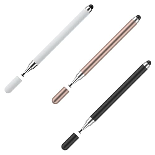 3pcs Capacitive Stylus Pens for Touch Screens-2 in 1 Stylists Pens，Universal Touch Screens Stylus Pen for iPad iPhone Tablets Samsung Galaxy All Universal Touch Screen Devices