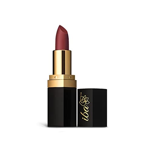 Iba Long Stay Matte Lipstick for Women- M01 Deep Mauve, 4g | Creamy Matte Finish & Smooth Texture | Long-Lasting | Hydrated Lips | Enriched with Vitamin E | Intense Colour & Highly Pigmented | Lip Mak