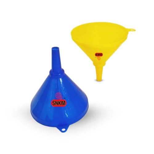 SNKM® - Plastic Funnel For Kitchen Use Oil Pouring | Transfers to Container, Water, Cooking Oil, Other Oil Any Liquid | Multipurpose Use | Daily Use | Kitchen Tools | Multicolour | Pack of 1