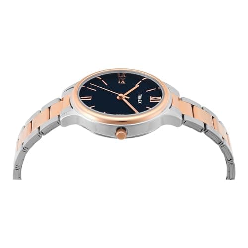 TIMEX Analog Watch for Women with Blue Round Dial & Multicolor Stainless Steel Bracelet Band Water Resistant Women's Wrist Watches - TWTL12111 4