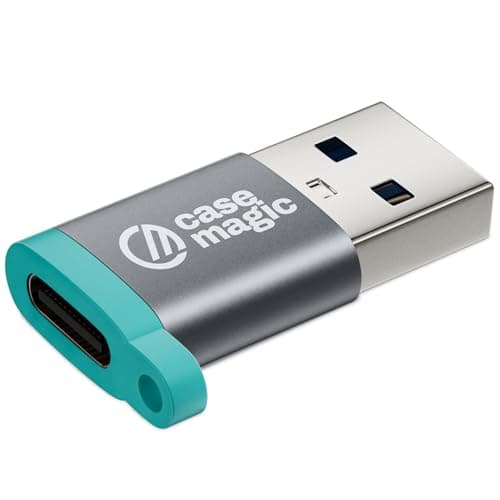 case-magic USB C Female to USB A 3.0 OTG Adapter Converter| 15W Fast Charging, 5Gbps Data, for Apple Watch Ultra iWatch 10 9 8 7, iPhone 16 15 14 13 Plus Pro Max, AirPods, iPad, Car, Samsung S25/24