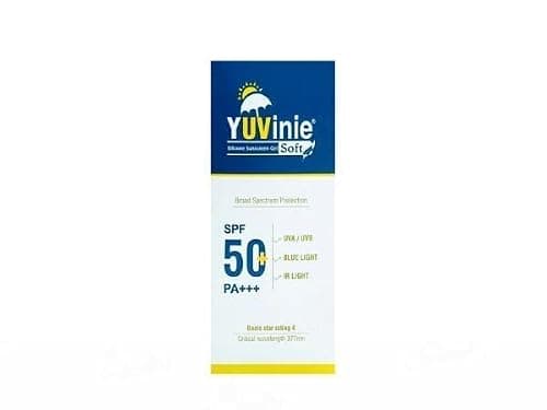 YUVinie Soft Silicone Sunscreen Gel SPF 50+ PA+++ | Broad Spectrum Protection Against UVA, UVB, Blue Light & IR | Lightweight, Non-Greasy, Matte Finish, Water Resistant | Suitable for All Skin Types - 2