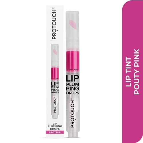PROTOUCH Lip Plumping Gloss - Pink, Instant Lip Plumper/Enhancer for Fuller & Shiny Lips, Non Sticky, Hydrating & Nourishing Lip Balm, Vegan, Caffeine & Grape Seed Extract 2