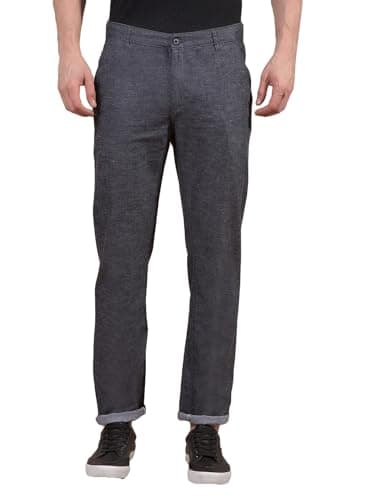 Crimsoune Club Men's Black Linen Trousers (34)