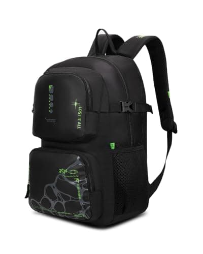 FOOTLOOSE by VIP Kinetic Laptop Backpack for Men & Women | 30 Litre Travel Backpack with 15.6" Laptop Compartment | Office, College, School Backpack (Special Black)