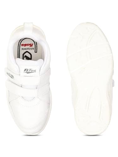 Bata Manny E 24 Kids's White Casual Shoes - 3 UK (4511009) 4