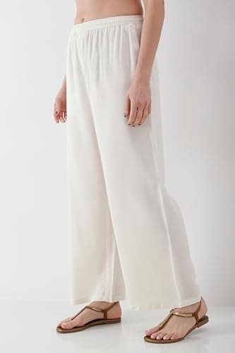 Biba Women Off White Straight Palazzos_4XL 3
