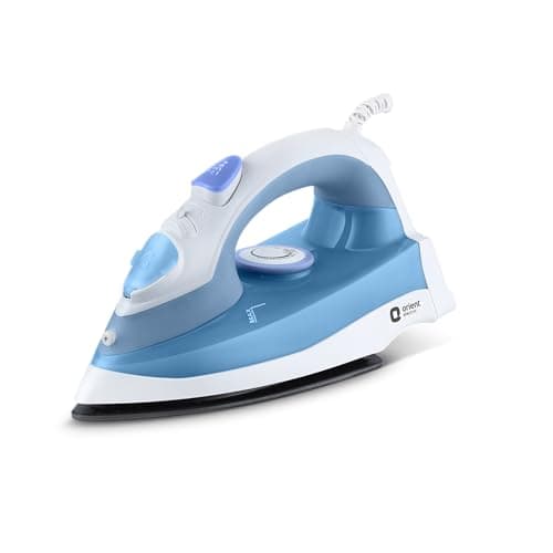 Orient Electric 1300 W Steam iron | Non-stick Weilburger double coating| Powerful 15 gm/min Steam Output | Continuous Steaming | ISI certified | 2-year warranty by Orient