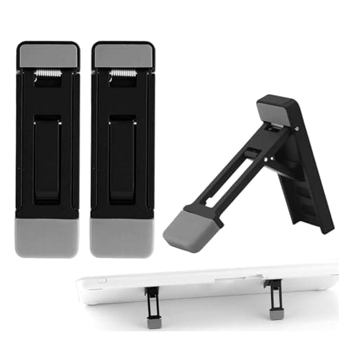 Flavizo 2PCS Mini Portable Laptop Stand – Adjustable Keyboard Holder with Three Angles, Foldable Invisible Notebook Feet, Ergonomic Cooling Support with Anti-Slip Pads for Desk Desktop