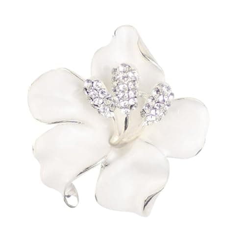 TecoKart® Floral Brooch Pin for Women – Flower Saree Brooch for Women,Girls and Men | Elegant Ladies Brocher for Saree, Dress & Hair Accessory