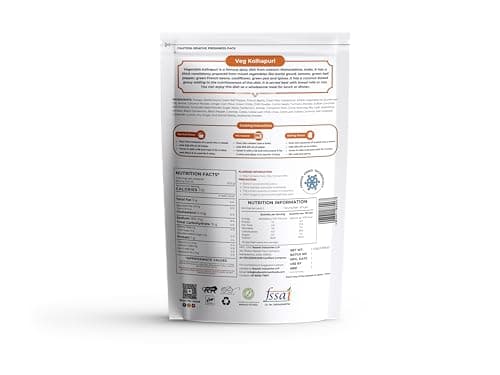 Indian Kitchen Foods Jain Veg. Kolhapuri |Freeze Dried Gluten-Free Ready to Eat Instant Vegetarian Meal - Rehydrated Wt. 260 gm 2
