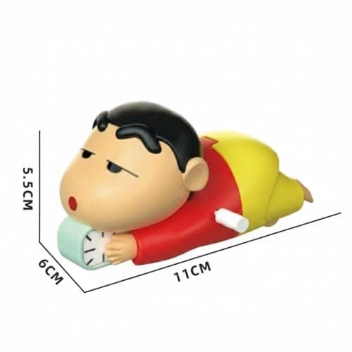 “AR Toys & Games Store Shinchan Moving Toy – Action Figure for Boys & Girls, PVC Multicolor, Shinchan Clock Red Moving & Crawling Toy for Kids” 2