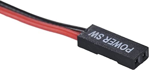 Hulk 2 Pack 2 Pin SW PC Case Power Cable on/Off Push Button ATX Computer Switch Wire 45cm-Multicolor 4