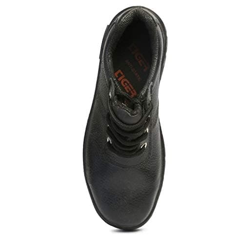 Tiger Mens Black Lorex Safety Shoes, 8 Inch 5