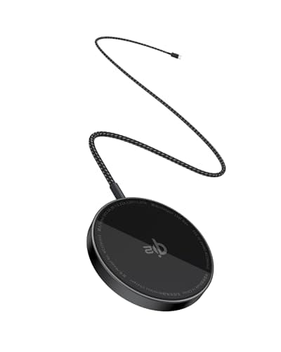 Baseus Simple Mini4 Air Magnetic Fast Wireless Charger 15W Qi2 Magsafe Compatible for iPhone 14 15 16 17 Models Cluster Black 2