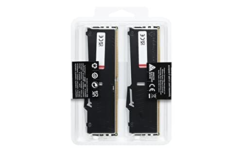 Kingston FURY Beast Black RGB 128GB (2x64GB) 5600MT/s DDR5 CL36 DIMM Desktop Gaming Memory Kit of 2 AMD EXPO/Intel XMP - KF556C36BBEAK2-128 5