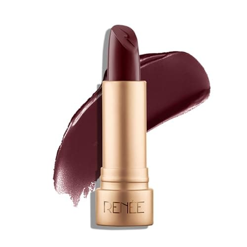 RENEE H2O Hydrating Creme Lipstick-Wine Splash, Super Glossy, Lightweight, Non-drying & Hydrating, Easy Glides Formula with Intense Pigment, Shea Butter, Hyaluronic Acid, Jojoba Oil Infused