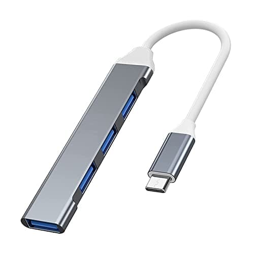 JGD PRODUCTS USB Type C Hub, Type C Hub with 4 USB Ports, High Speed Aluminum Type C Hub Compatible with MacBook, Windows, C-Type Smartphones and Other Type-C Devices