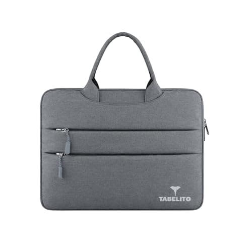 Tabelito Basic Laptop Sleeve Bag for Upto 15.6 Inch Laptop, Water Resistant Protective Sleeve Case for Men & Women Compatible with Apple, Dell, Lenovo, Asus, HP, Samsung, Mi, MacBook, Ultrabook (Grey)