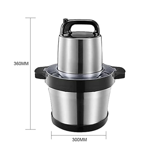 SHIKSHA PATRI 6L Large Capacity Stainless Steel Electric Food Chopper & Grinder with High-Power Motor, Dual Speed Control, Removable S-Type Blade, Vegetable, Nut & Sauce Processor for Home Kitchen 2