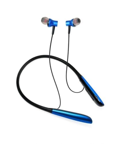 GSM INDIA Wireless Sports Neckband, 45 Hrs. Non-Stop Playback, Bluetooth 5.0 with Mic, Deep Bass, Clear Calls, Snug-Fit, Fast Charging, Magnetic Buds, Voice Assistant 3
