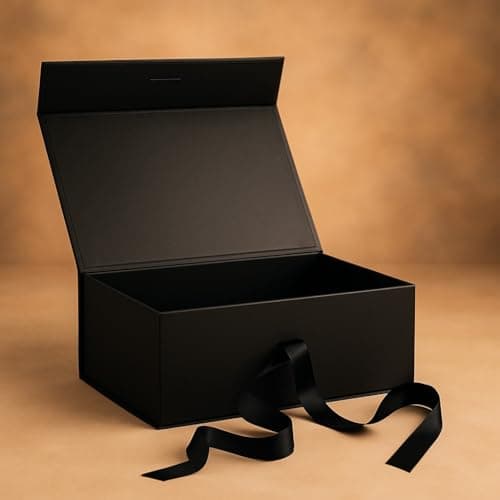 Special You Gift Box for Packaging (10 * 8 * 4 Inch), Hamper Boxes for Gift Empty, Decorative Boxes for Gifts for Women, Black Foldable Storage Box- Pack of 1