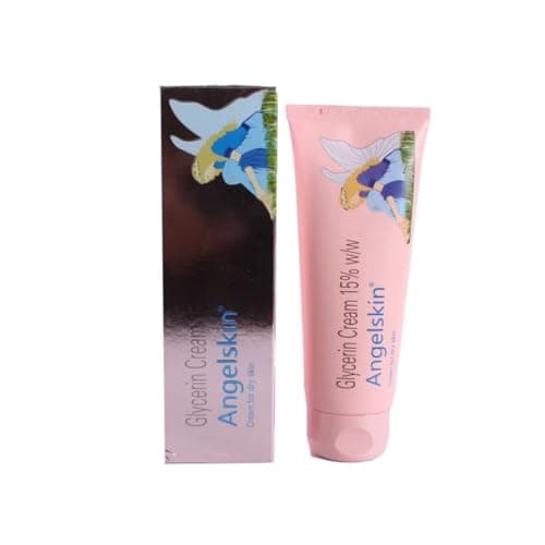 KDIT Angelskin Glycerin Cream 15% w/w, Deeply Hydrating Moisturiser for Dry Skin, Face and Body Pack of 2