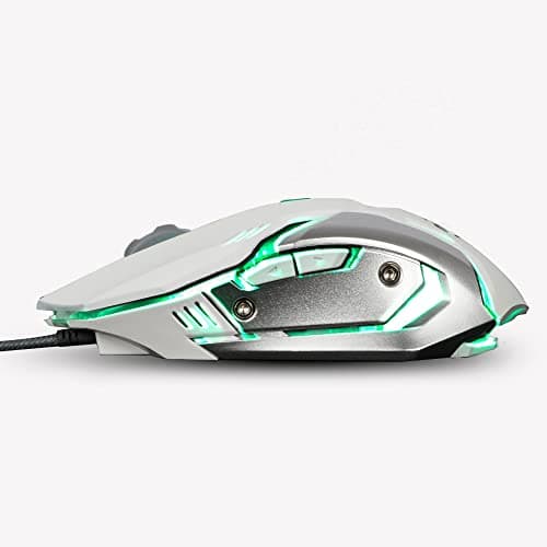 Zebronics-Transformer-M with a High-Performance Gold-Plated USB Mouse: 6 Buttons, Multi-Color LED Lights,High-Resolution Sensor with max 3600 DPI, and DPI Switch(White) 2