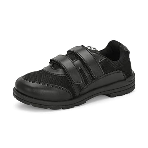 Centrino School Shoes 8124-1_Black_7_Kids