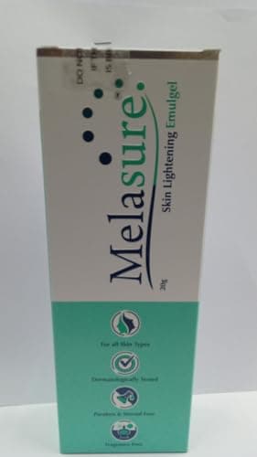 Melasure Skin Lightening Emulgel, All Skin Types, 20g 2
