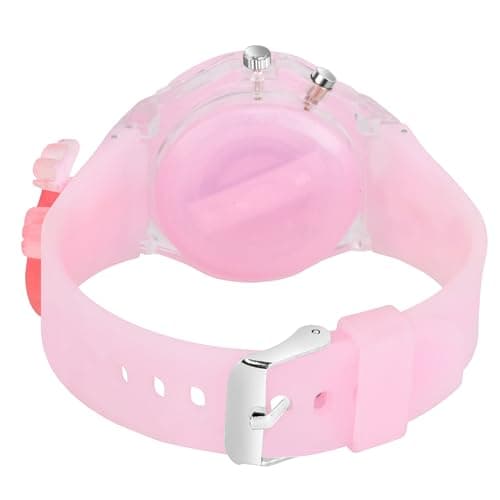 Acnos Pink 3D Fish Cartoon Kids Watch Multicolor LED Lights Unbreakable Silicone Strap Perfect Birthday Diwali Gift for Boys Girls (3-13 Years) 2