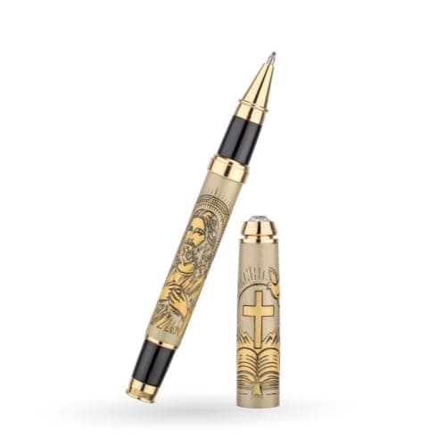 CUSTOMISED INDIA Jesus Christ Etched Premium Metal Pen | The Eternal Faith Edition | Inspirational Christian Writing Pen | Elegant Gift for Men, Women, Teachers & Professionals 5