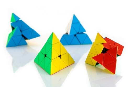 TinyPlay Pyramid Cube Brain Teaser | Triangle Speed Cube Puzzle Toy for Kids & Adults 6+ Years | 3D Logic Puzzle for Travel & Brain Training 4