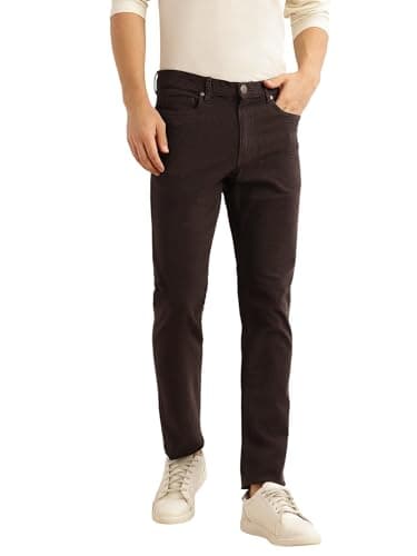 Thomas Scott Men's | Regular Fit | Mid-Rise | 5 Pockets | Button Closure | Gabbar Corduroy | Chinos | Trouser (CCBT155_Coffee_30)