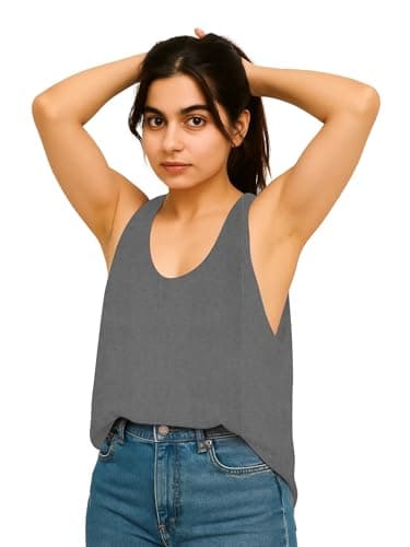 SOHOT Backless Yoga Tank Top - Lightweight, Moisture-Wicking Fitness Vest for Women 1005 SS54 Grey XL
