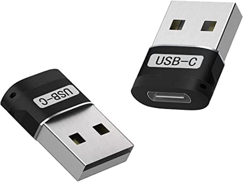 rts High Speed Type C OTG Adapter 2 Pack Type C USB C Adapter Plug, Compatible with iPhone 17 16 15 14 13 Plus Pro Max Samsung Galaxy S26 S25 S24 Laptops, Tablets, Smartphone, Chargers iWatch Tablet