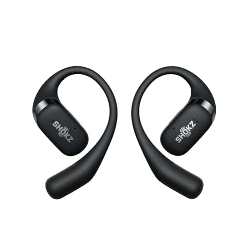 SHOKZ OpenFit True Wireless Open Ear Bluetooth Headphones with MIcrophone, Waterproof, Fast Charging, 28hr Playtime, Compatible with iPhone and Android - Black 4