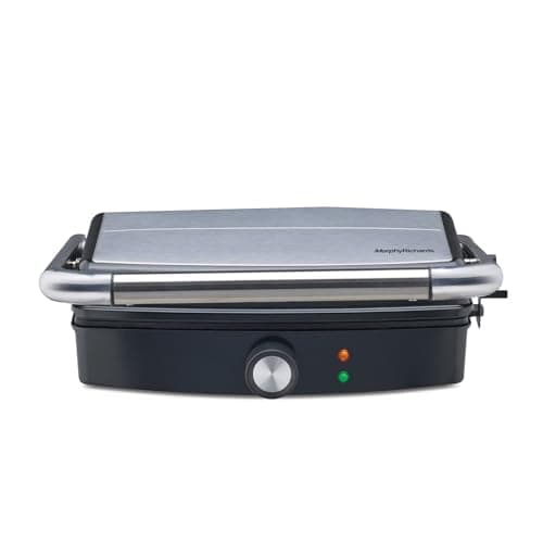 Morphy Richards Imperio Series Sandwich Maker 72 Contact Grill|Powerful 1500W|Oil Drip Collector for Easy Cleaning| Anti Skid Feet|2 Years Product Warranty|Black 2