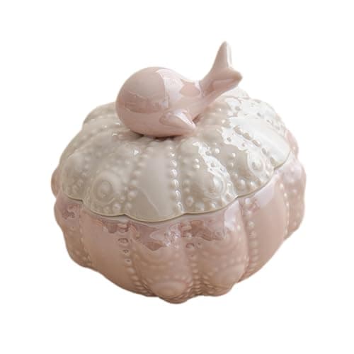 ZOOMELLA Jewelry Storage Case Modern Trinket Case Ring Case for Dresser Dorm Bathroom Pink|Trinket Boxes| Trinket Boxes
