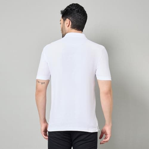 Duke Men Half Sleeve Cotton Tshirt White 4