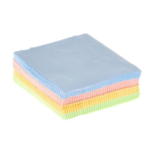 Wizara Microfiber Cleaning Cloth (Pack of 100) - for Laptop & Mobile Screens, Spectacles, Camera Lens & Jewellery - Ultra-Soft, Lint-Free, 5x5 Inch, Multicolour