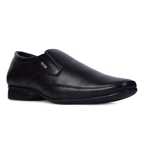 Liberty Fortune HOL-132E Formal Non-Lacing Moccasin Shoes for Men - Formal Shoes for Men – Stylish, Cushione – Business, Wedding, Office Wear – Black, Brown, Tan – Lightweight & Comfortable